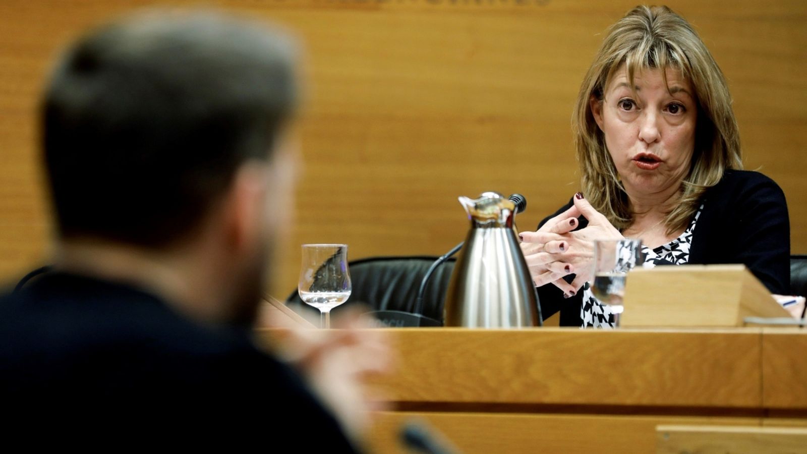 L'exconsellera Trini Miró en imatge d'arxiu