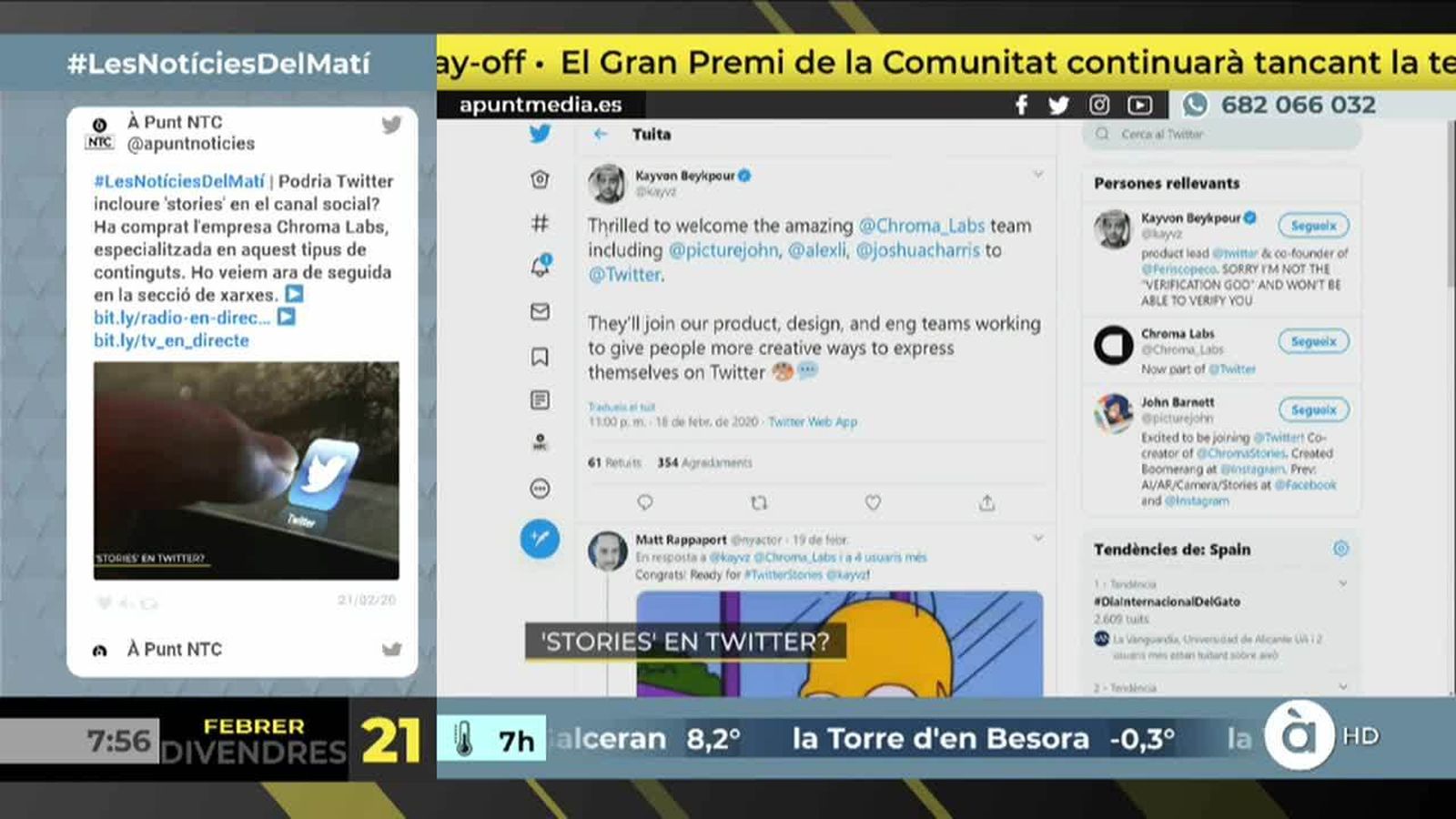 21.02.2020 | Xarxes | NM Arribaran les 'stories' a Twitter?