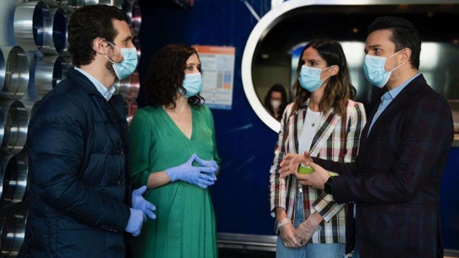 Pablo Casado i Isabel Díaz Ayuso, aquest dissabte a Madrid