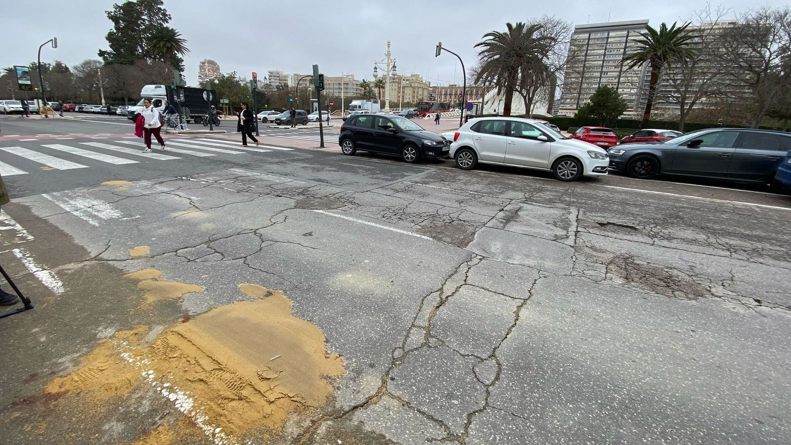 El punt on es va produïr anit el fatal atropellament