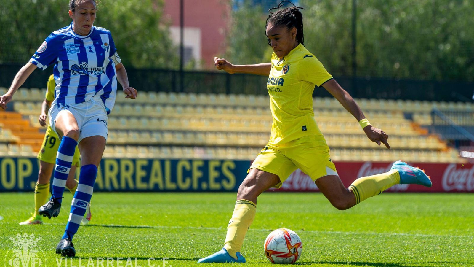Salma, en una acció del partit
