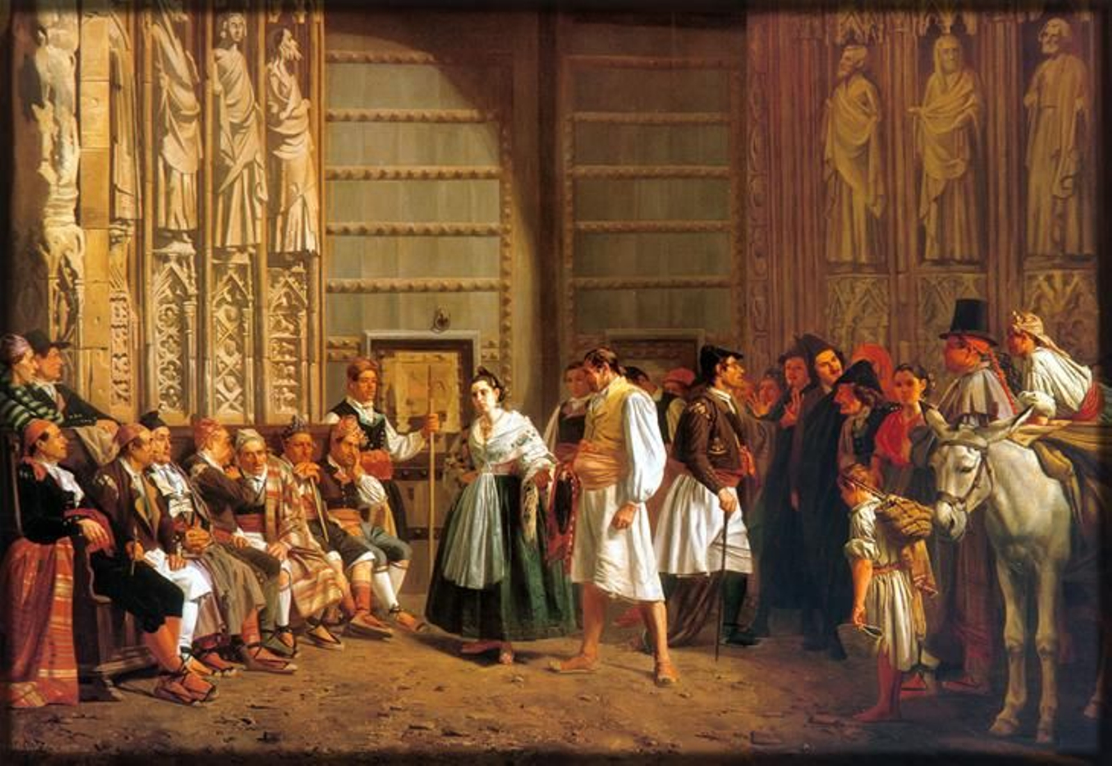'El Tribunal de les Aigües', pintura de Bernat Ferrandis
