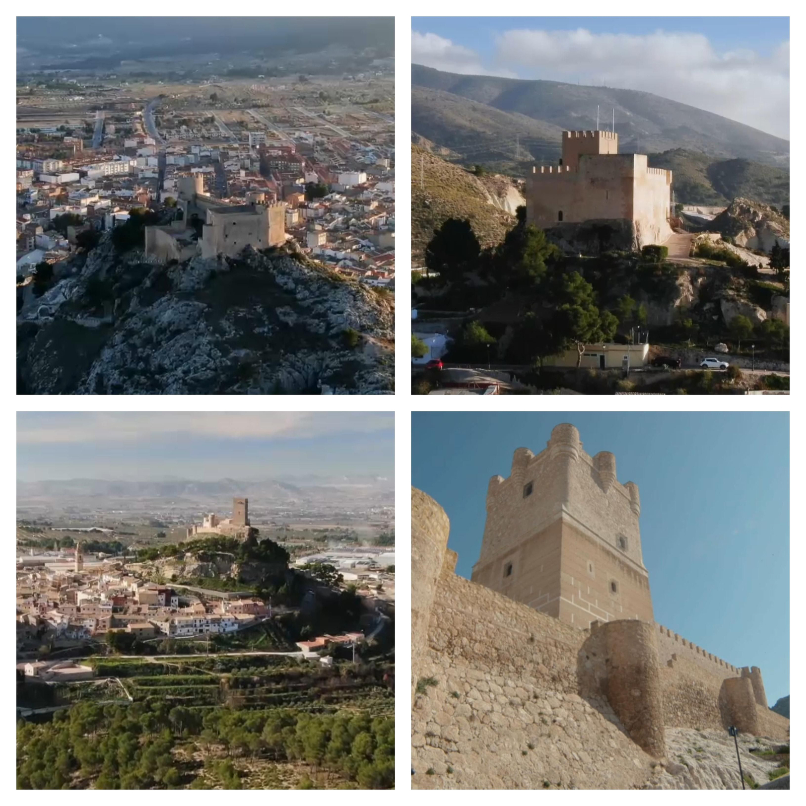 Alguns dels castells que visita Hu Zhao en la ruta dels castells de 'Loving Comunitat Valenciana'