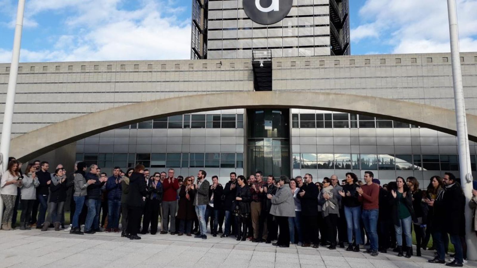 Personal d'À Punt concentrat en la delegació de València