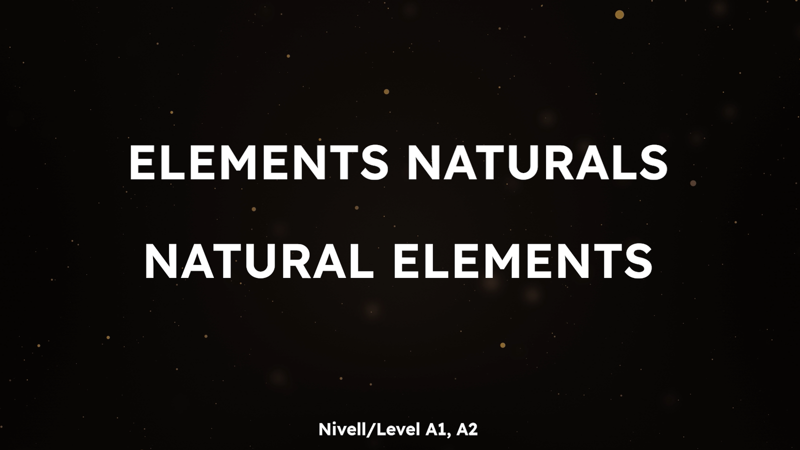Memory Mots - natural elements (A)