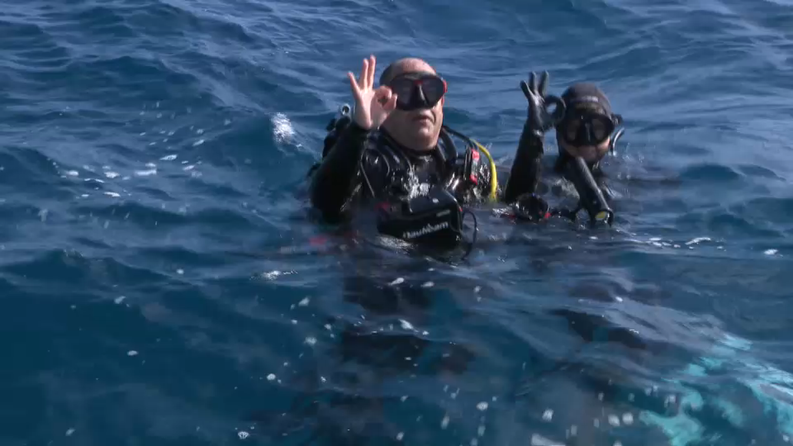 Hèctor i Lledó en un descans del seu treball