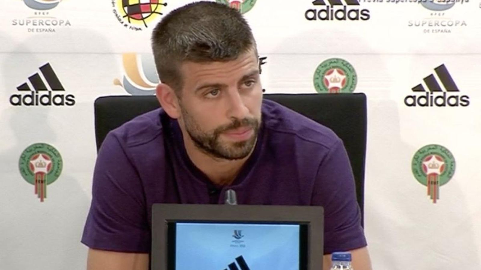 Gerard Piqué ha anunciat que deixa la selecció en la roda de premsa prèvia a la Supercopa d'Espanya.