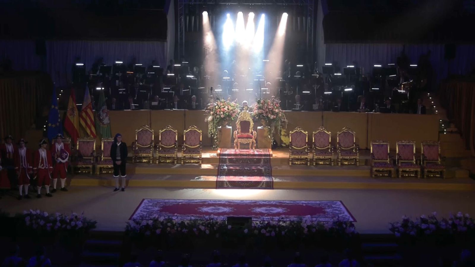 Sala Iturbi del Palau de la Música de València, amb la Cadira d'Or al centre