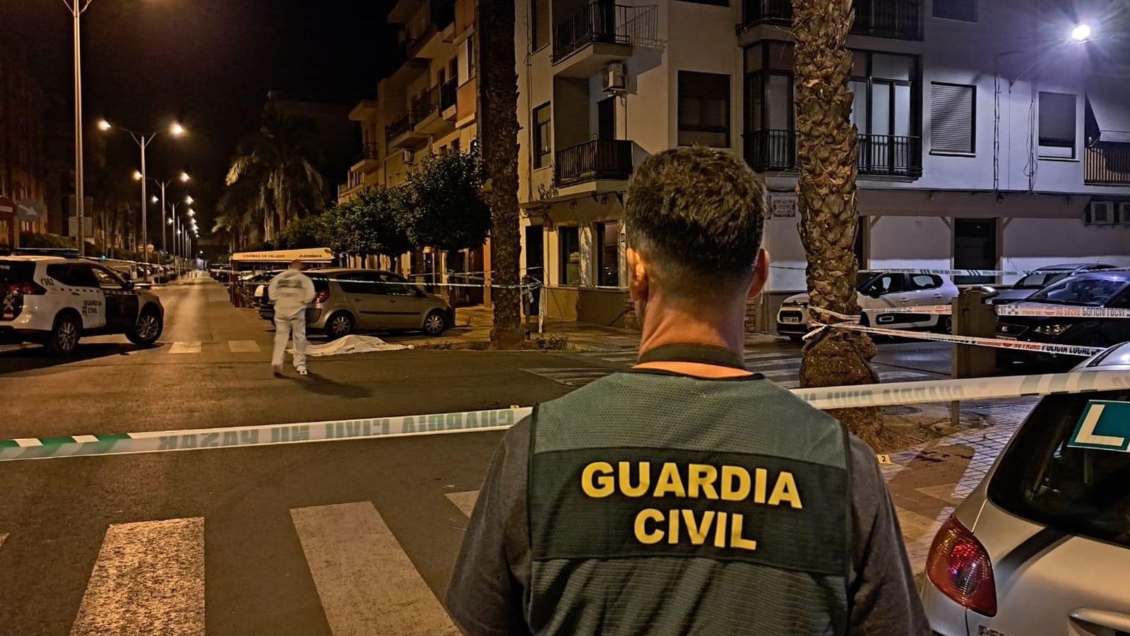 Imatge del cadàver a una avinguda de Carcaixent