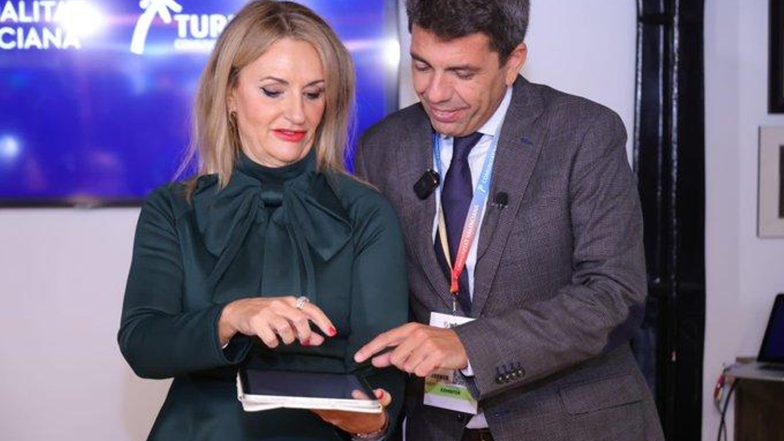 Carlos Mazón i Nuria Montes a la fira internacional World Travel Market de Londres