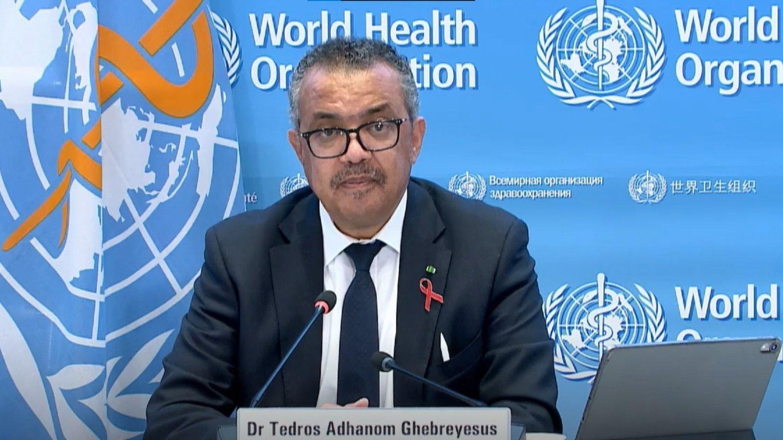 El director general de l'OMS, Tedros Adhanom Ghebreyesus