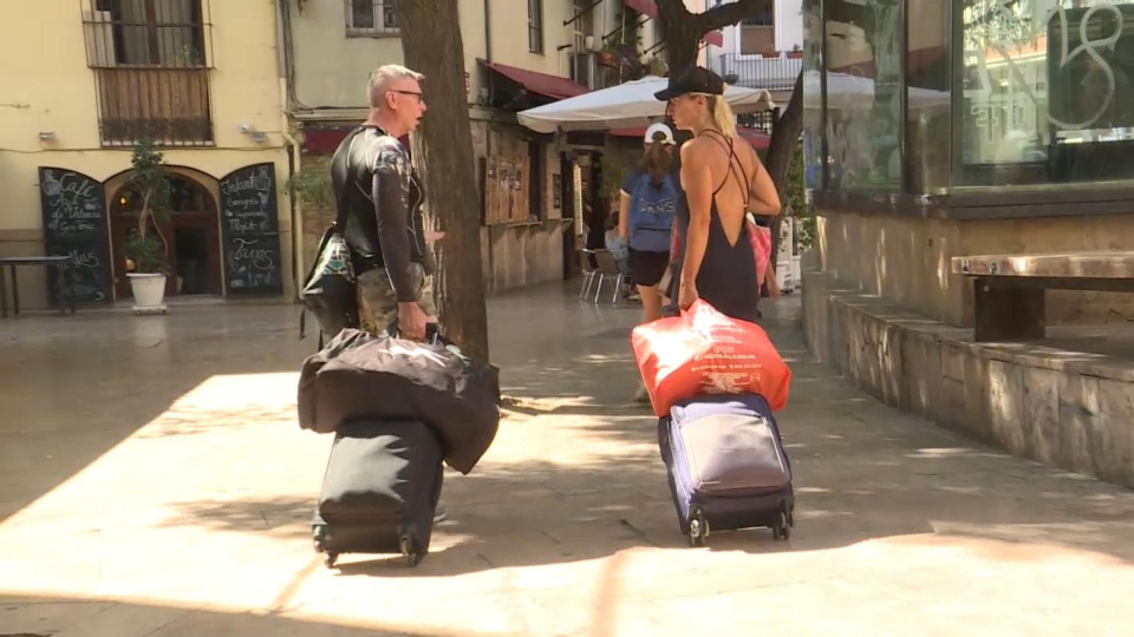 Turistes pel centre de València