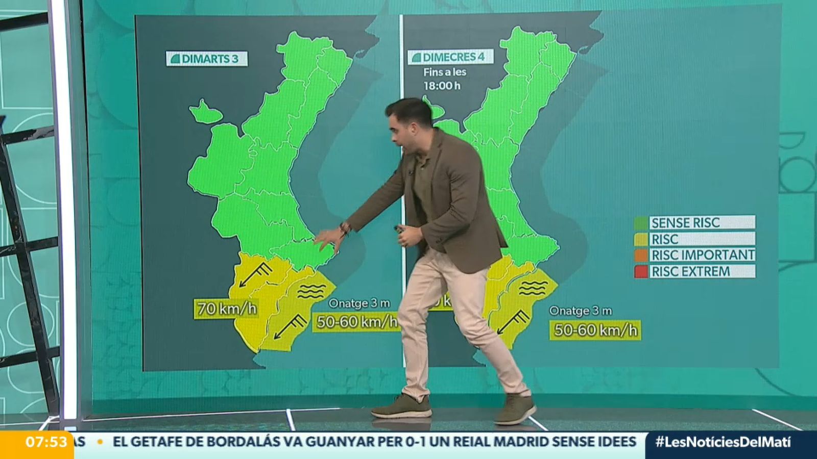 Els avisos actius per al dimarts 3 de març