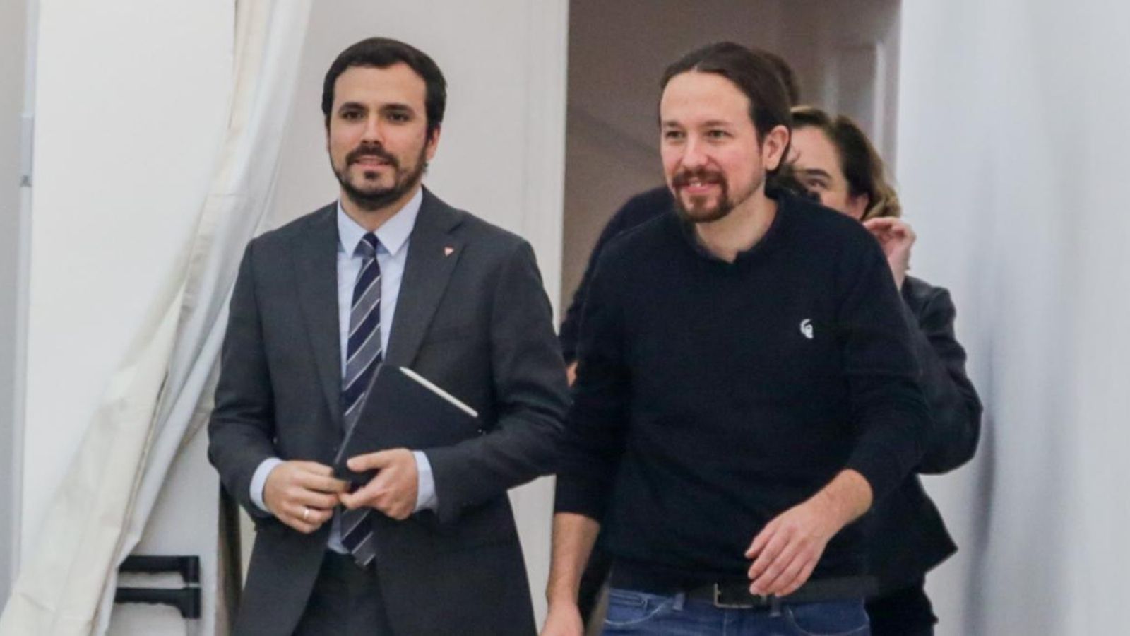 Alberto Garzón i Pablo Iglesias, en una imatge d'arxiu
