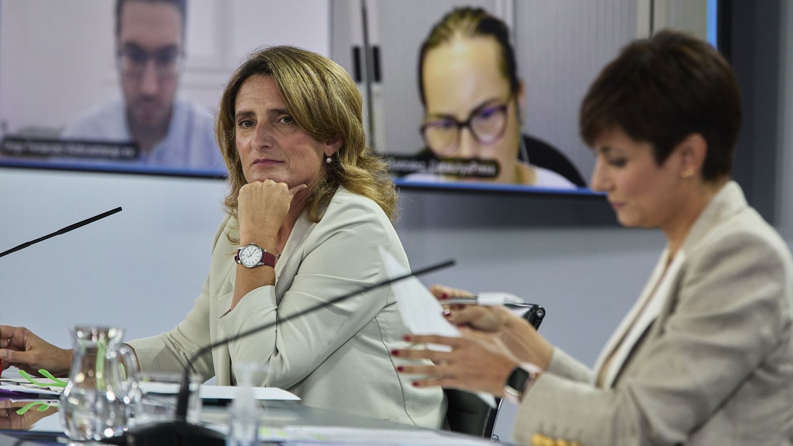 Ribera i Rodríguez,  en la roda de premsa posterior al Consell de Ministres celebrat en Moncloa