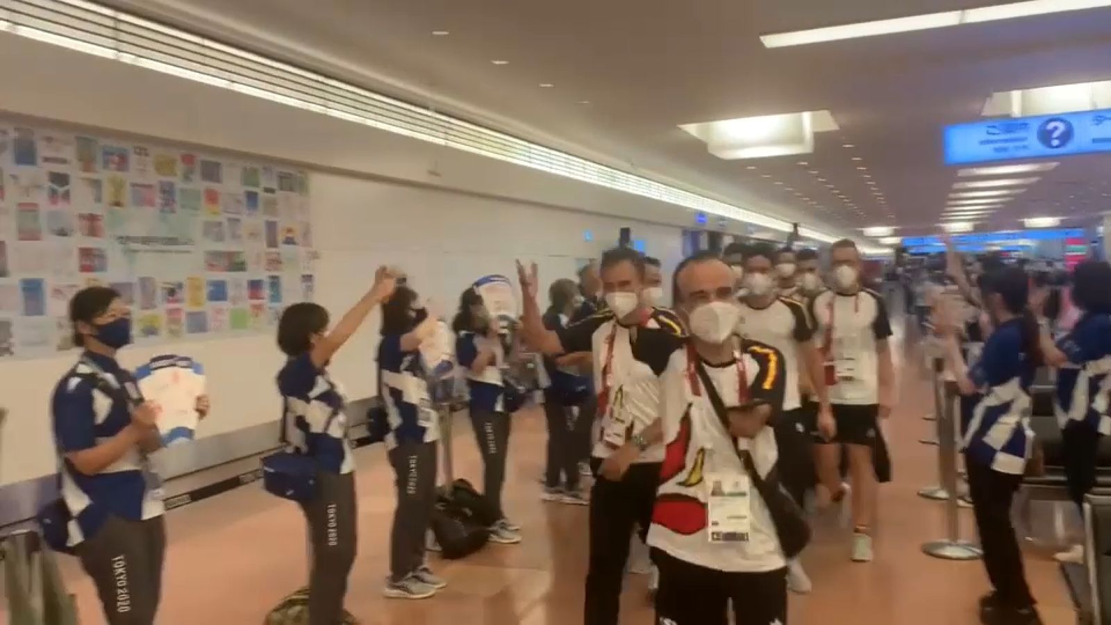 La delegació espanyola paralímpica arriba a Tòquio