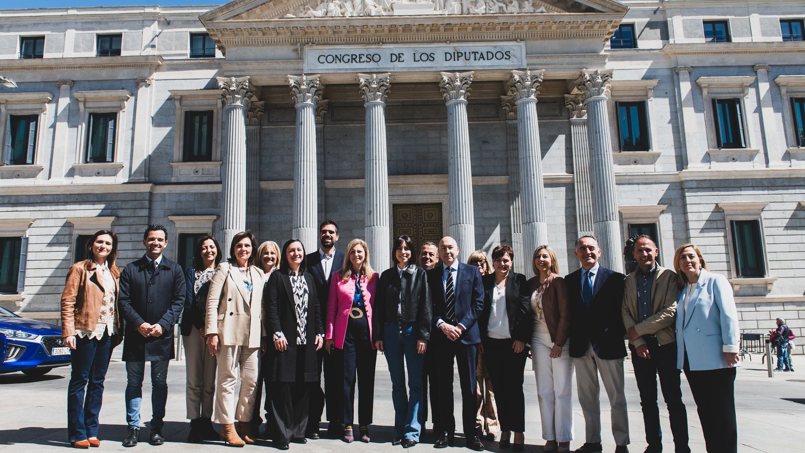 Diana Morant amb senadors i diputats valencians del PSPV