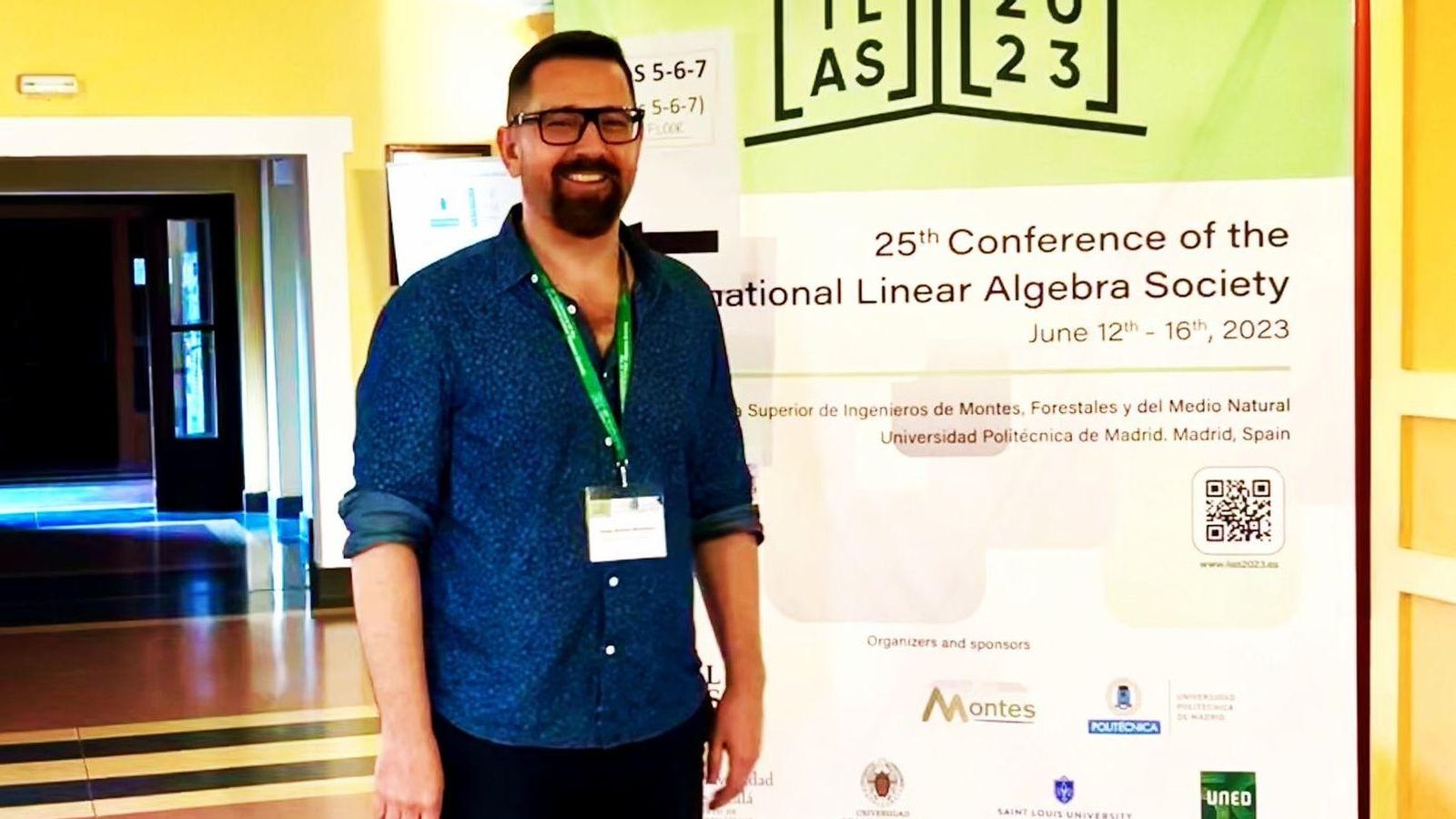 Jorge Sastre, un dels fundadors del Grup de Computació Científica d'Altes Prestacions (HiPerSc) de la UPV, en una trobada a Madrid