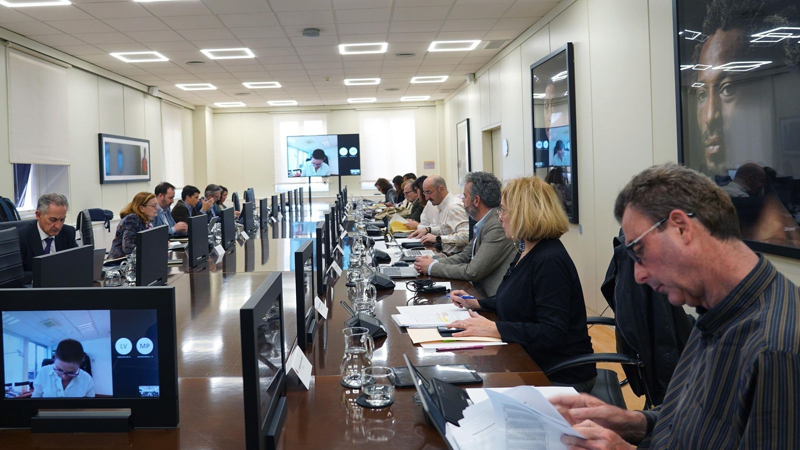 Reunió dels agents socials en la taula de diàleg de la reforma de pensions, en el Ministeri d'Inclusió, Seguretat Social i Migracions