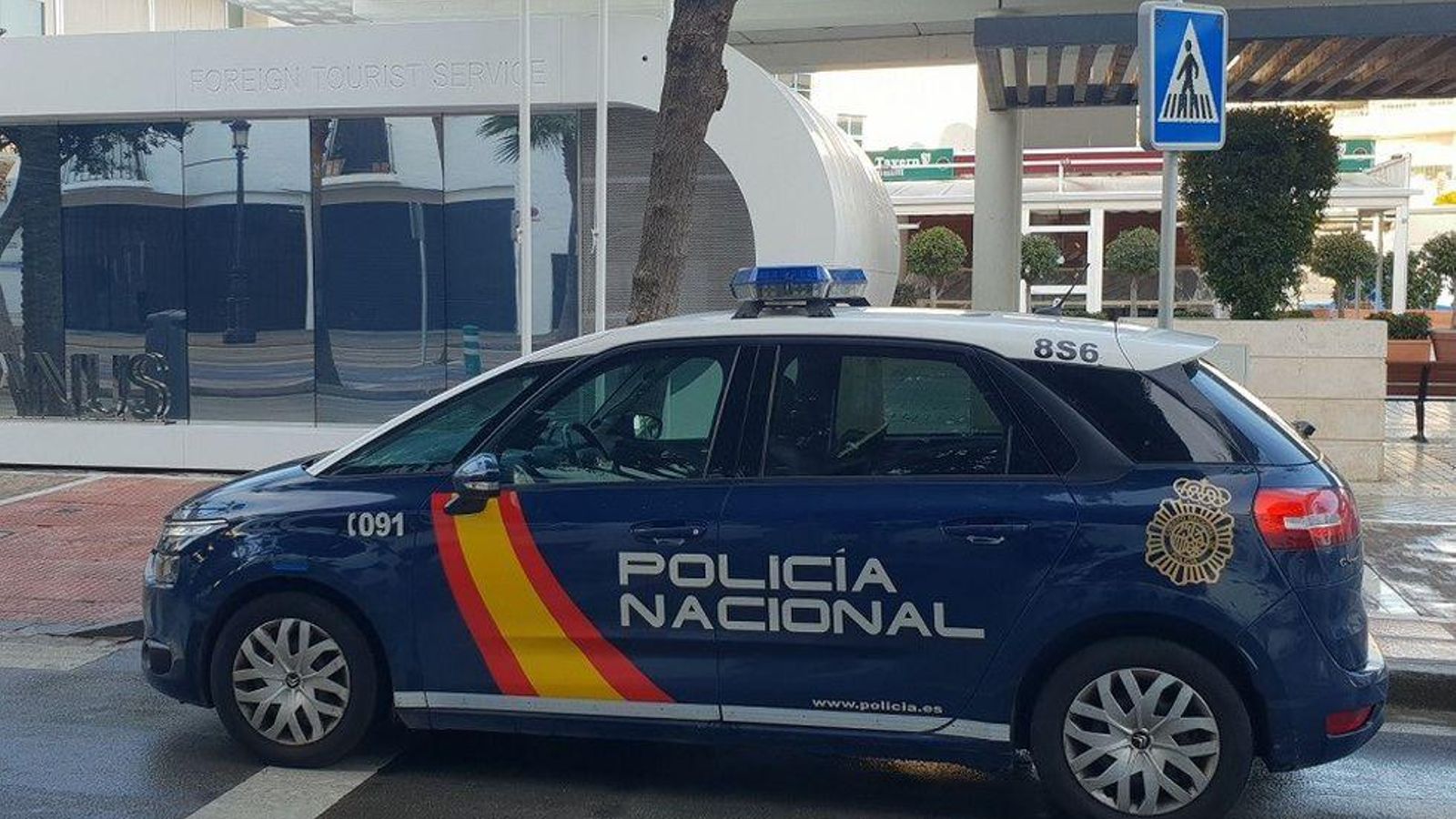 Cotxe de la Policia Nacional a Marbella Cotxe de la Policia Nacional a Marbella