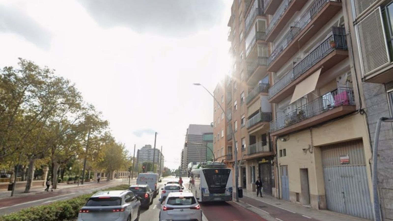 Imatge d'arxiu de l'avinguda Barcelona de Castelló, on ha tingut lloc l'incendi