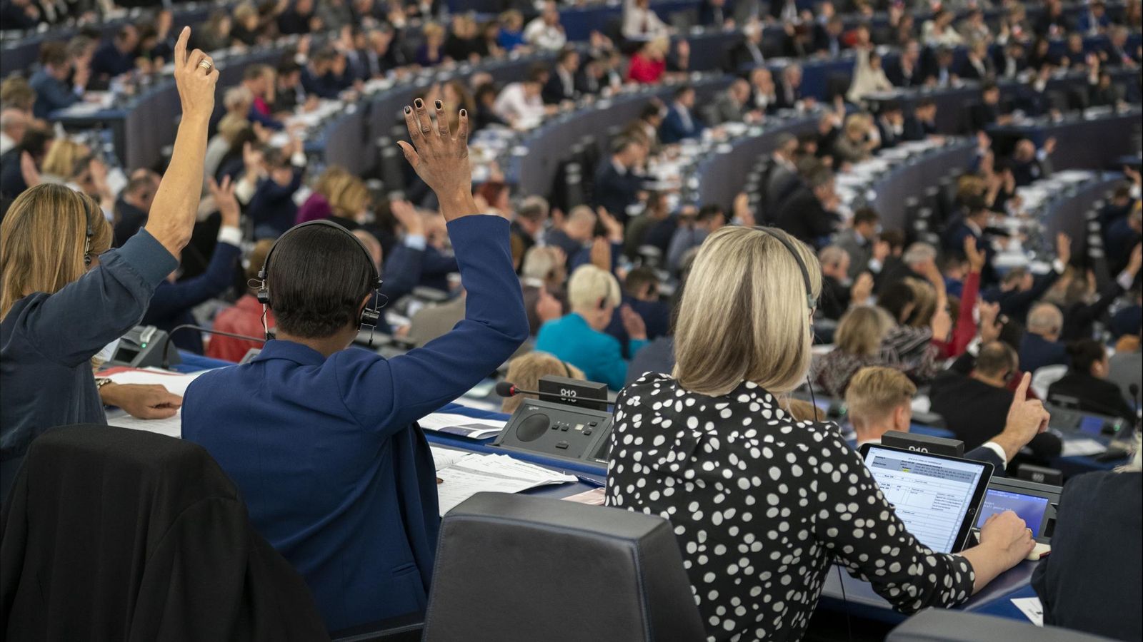 El Parlament Europeu durant una sessió de votació en el ple