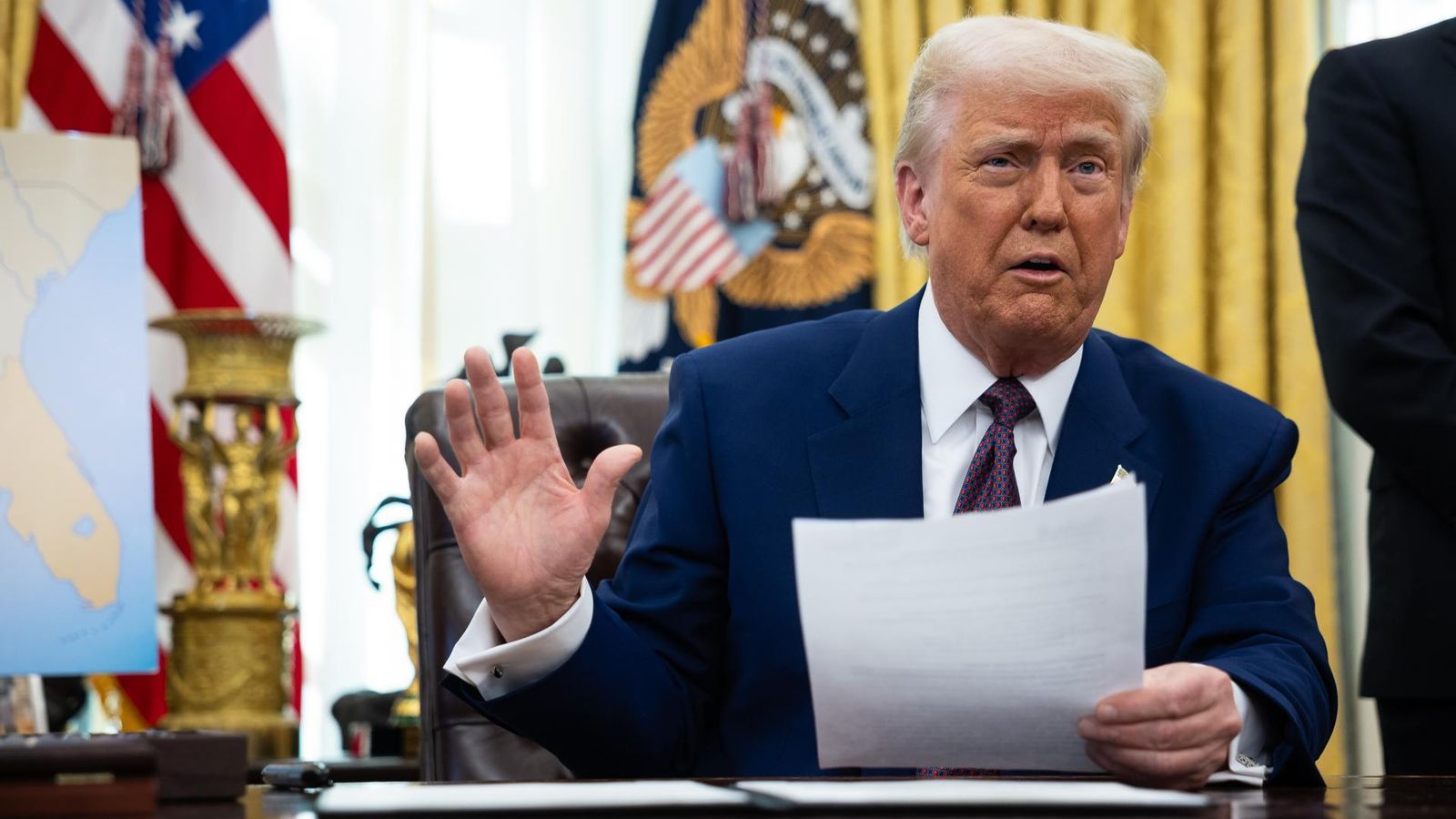 Donald Trump este dijous al despatx Oval de la Casa Blanca