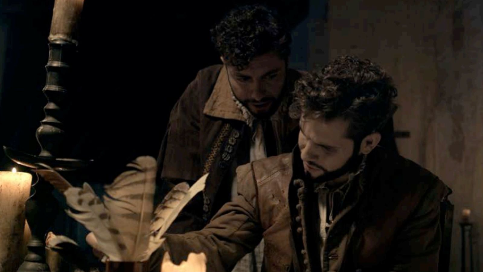 Shakespeare i Marlowe en una escena del film 'Un cercle en l'aigua'