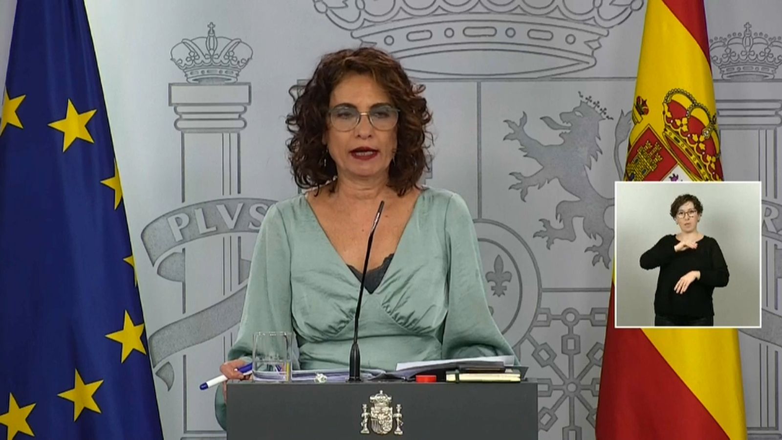 María Jesús Montero, en la roda de premsa posterior al Consell de Ministres