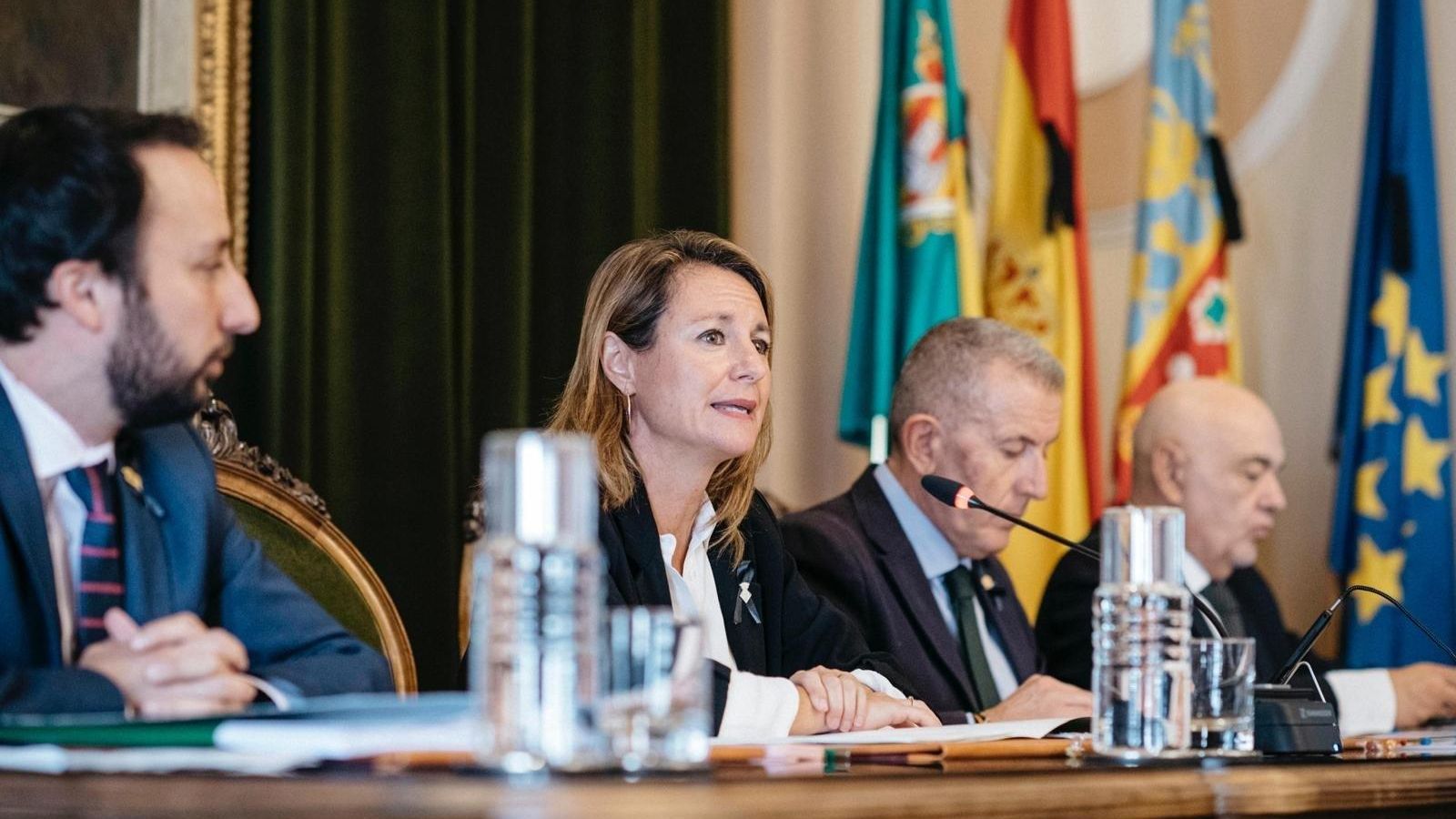 L'alcaldessa de Castelló, Begoña Carrascó, durant el plenari