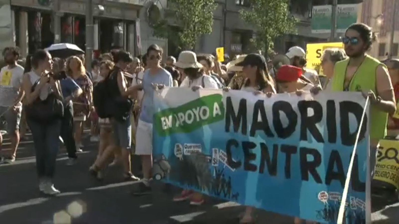 Manifestació per a reivindicar el manteniment de Madrid Central el passat dissabte