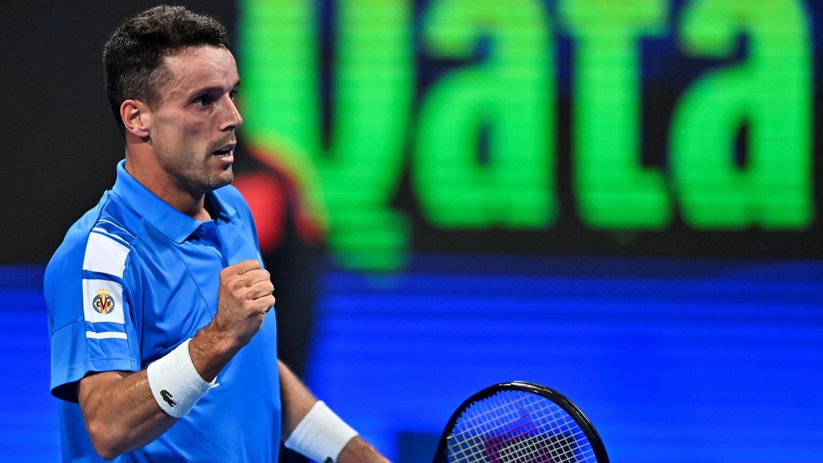 Bautista celebra un punt