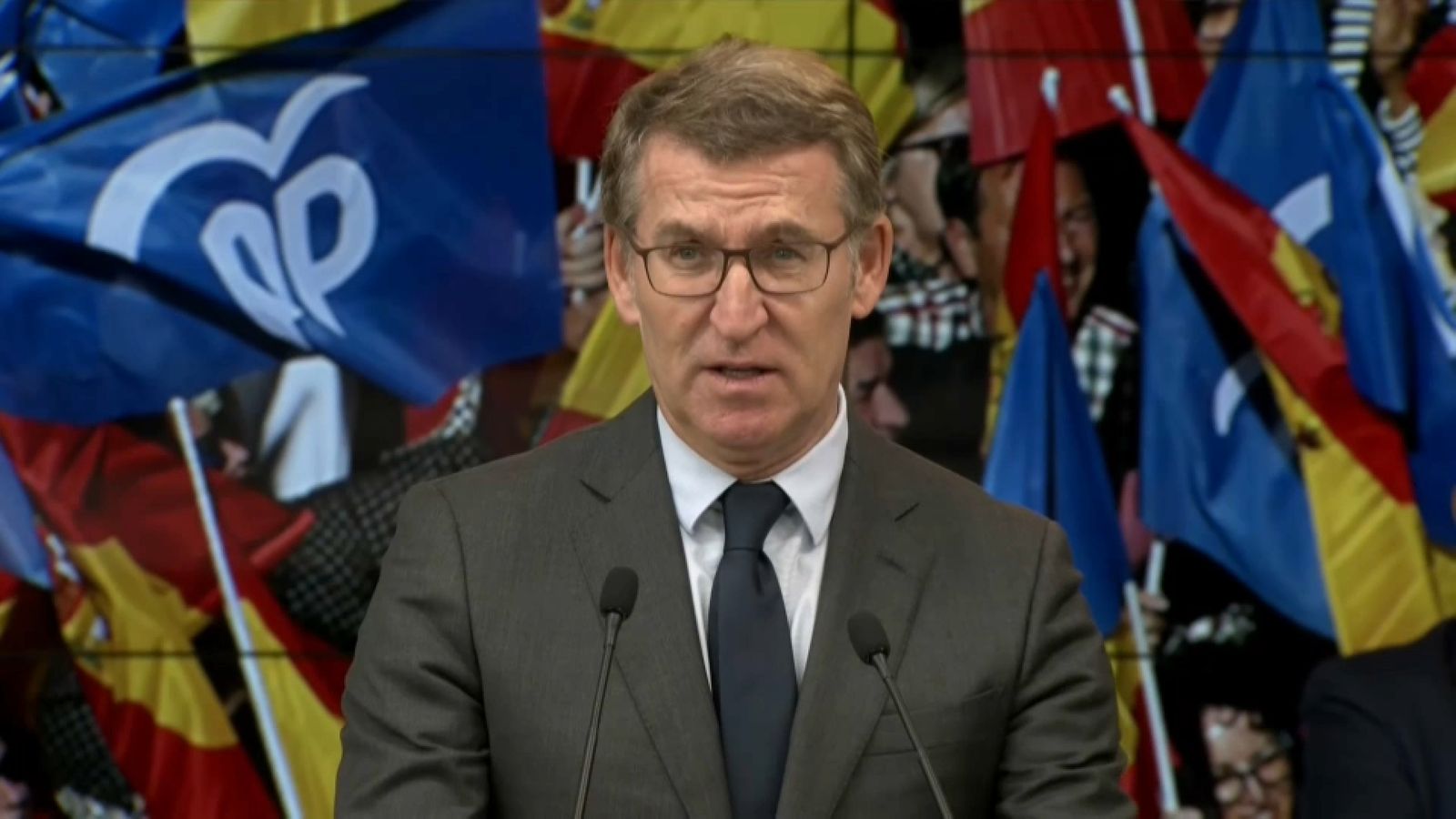 Alberto Núñez Feijóo aquest dilluns a Madrid