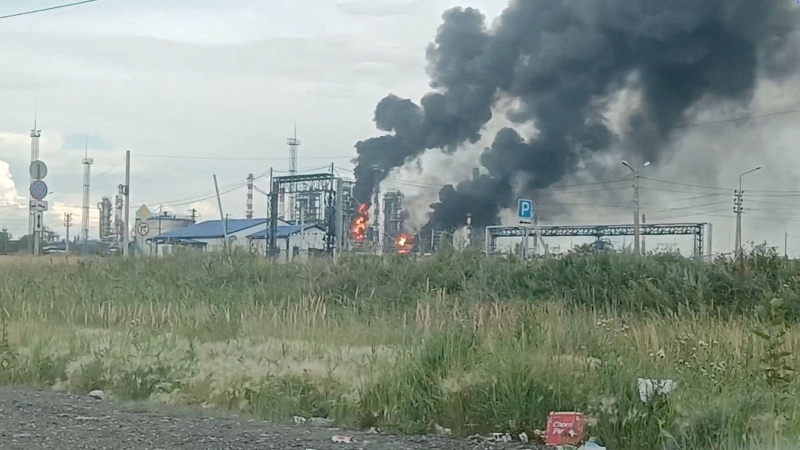 Atac d'un dron ucrainés a una refineria d'Omsk, a Rússia