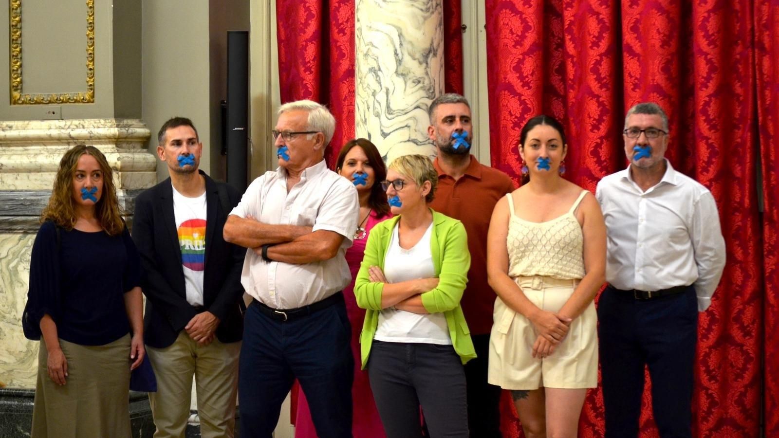 Els regidors de Compromís en l'Ajuntament de València aquest divendres