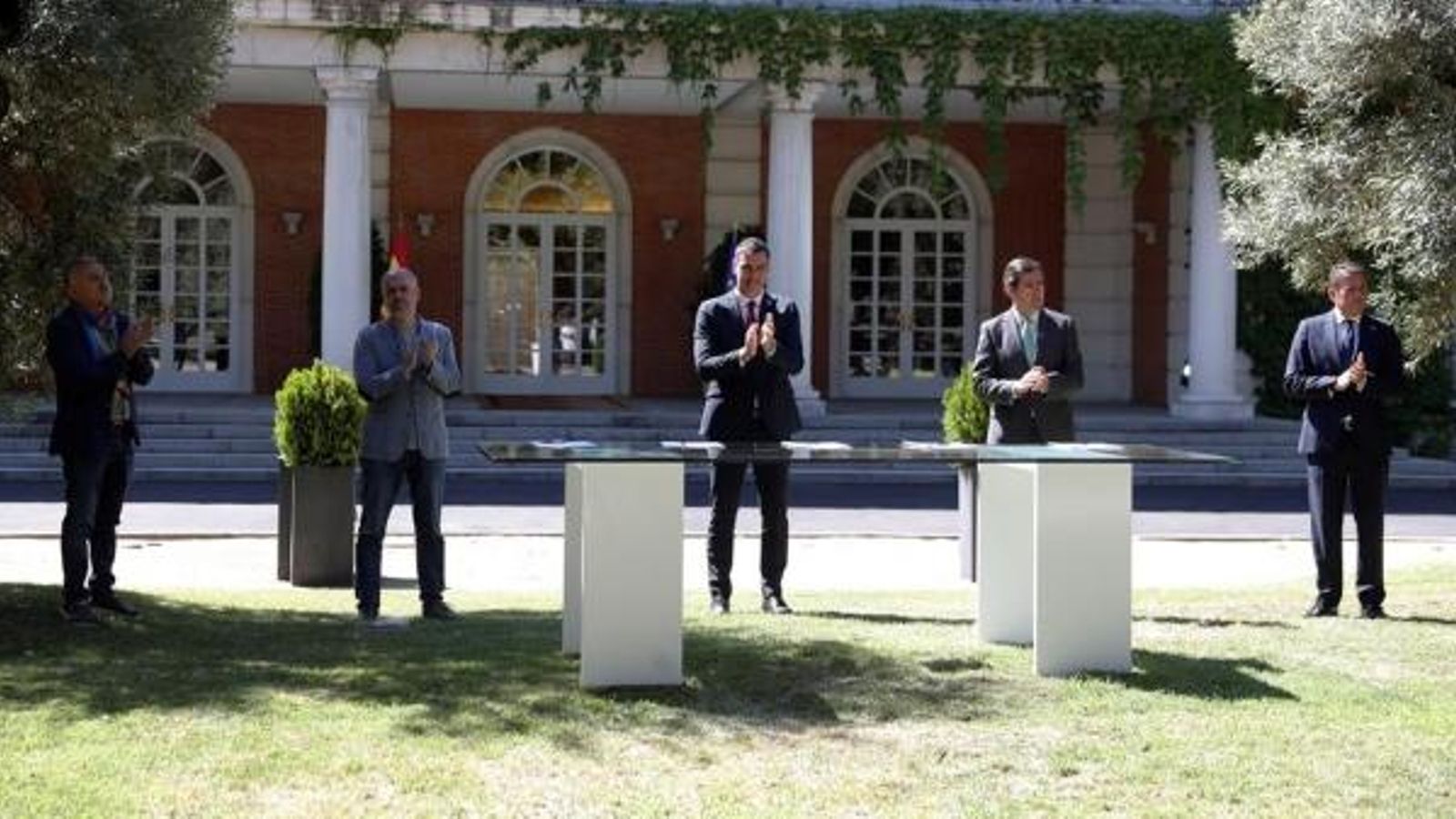 Acte de signatura del pacte per l'ocupació, aquest divendres