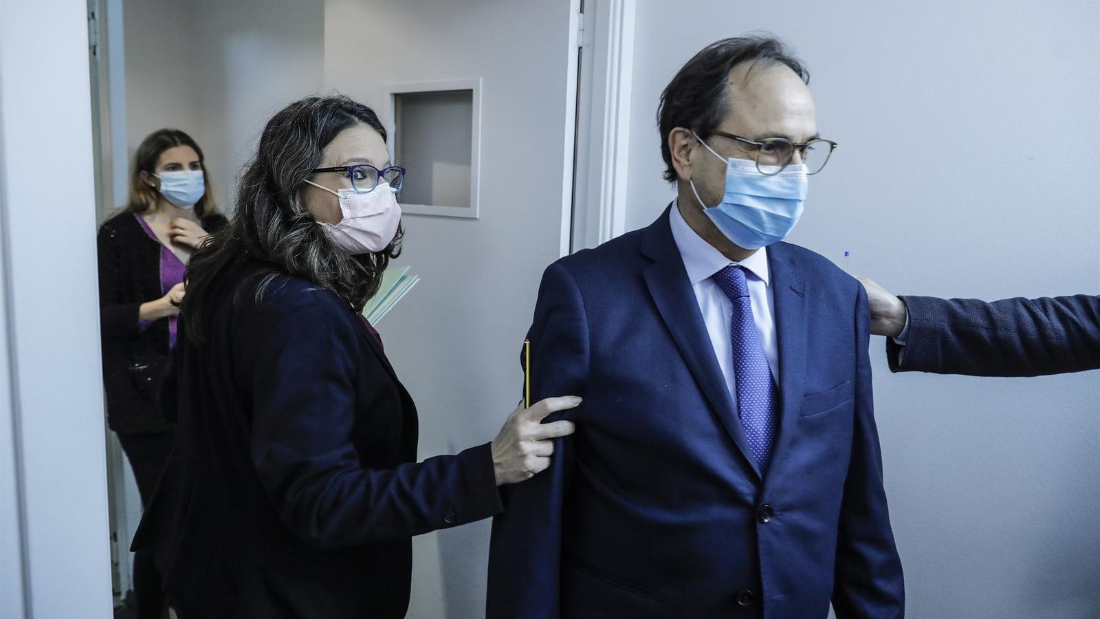 Oltra i Soler, aquest dimecres, durant la presentació dels pressupostos del Consell