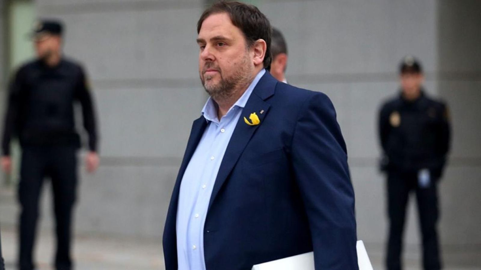Hi ha 18 polítics independentistes processats, entre ells, Oriol Junqueras, actualment en presó