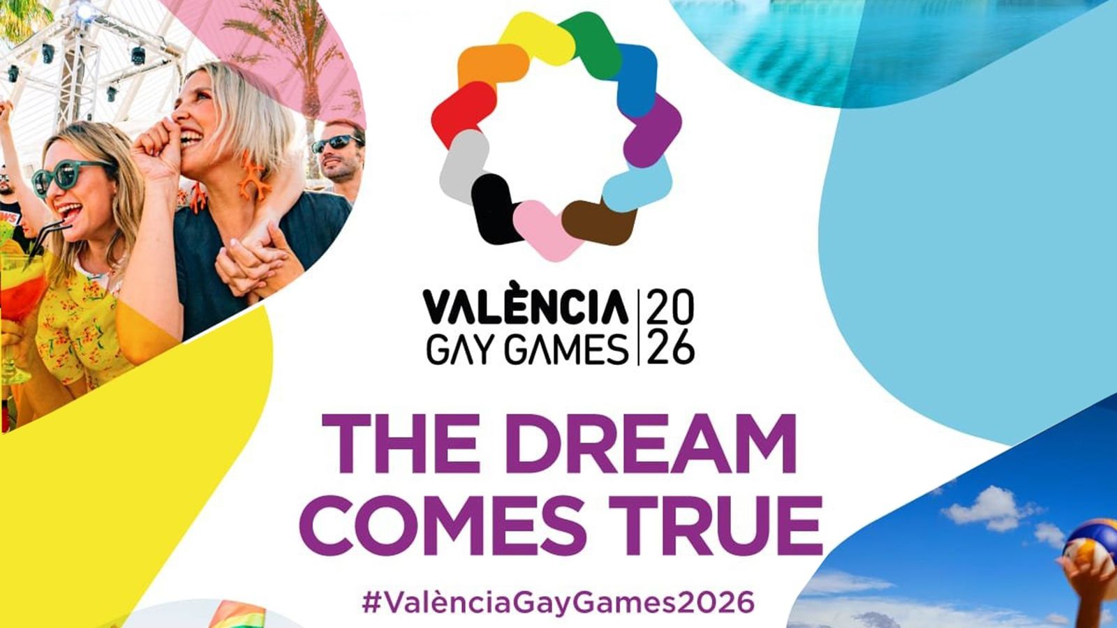 Cartell anunciador dels Gay Games, que comencen a València este dissabte
