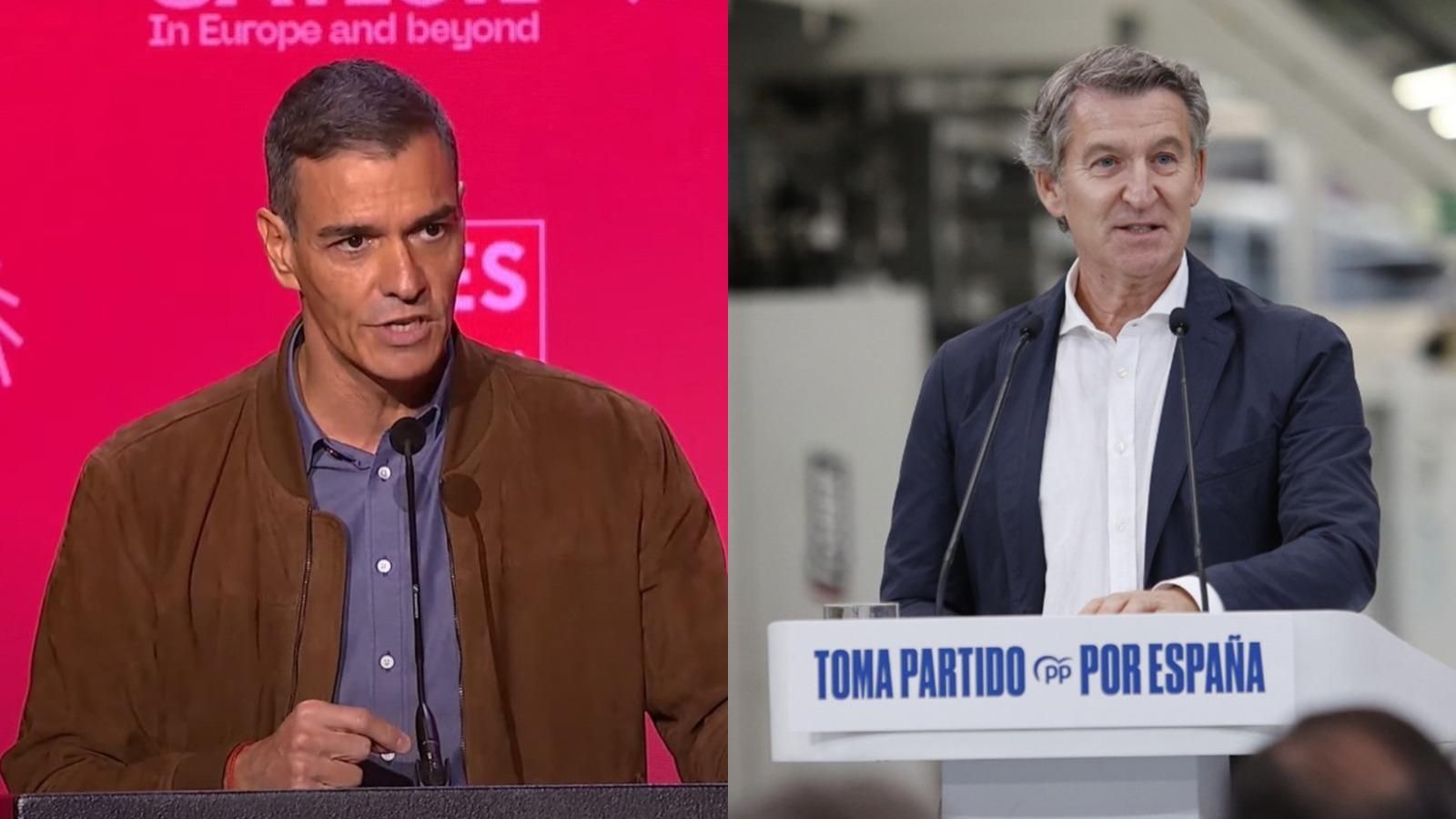 Sánchez i Feijóo este dissabte