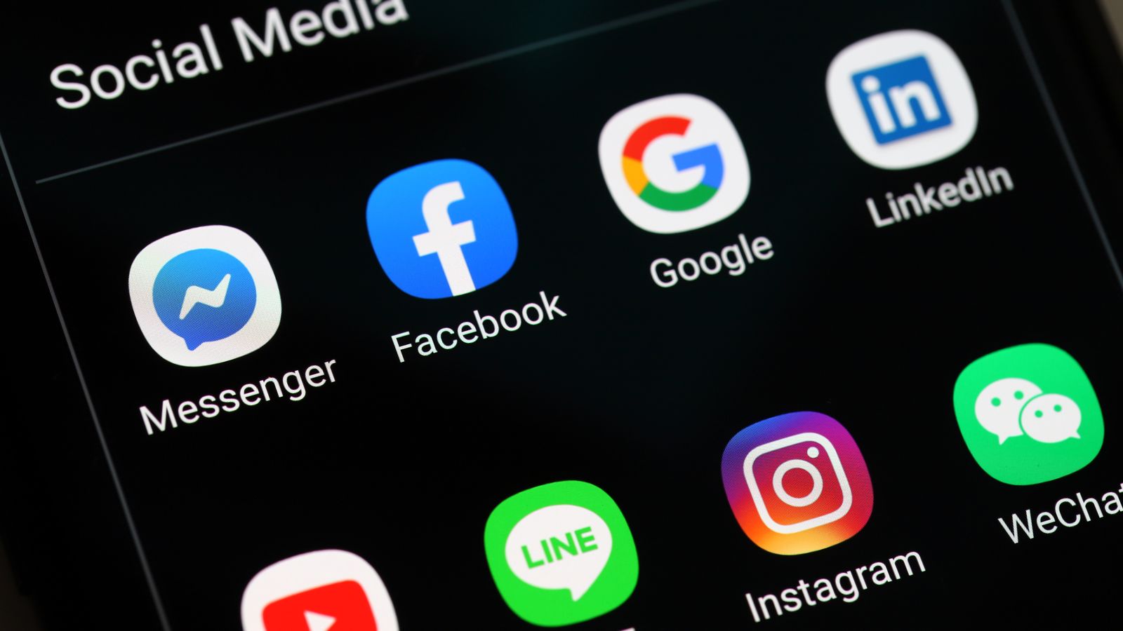 Icones de les aplicacions d'alguns dels principals gegants tecnològics que es veuran afectats per la nova Llei de Serveis Digitals europea-