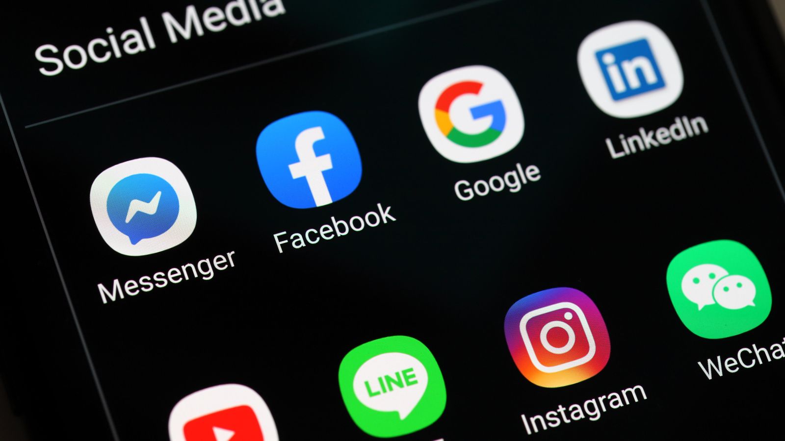 Icones de les aplicacions d'alguns dels principals gegants tecnològics que es veuran afectats per la nova Llei de Serveis Digitals europea-