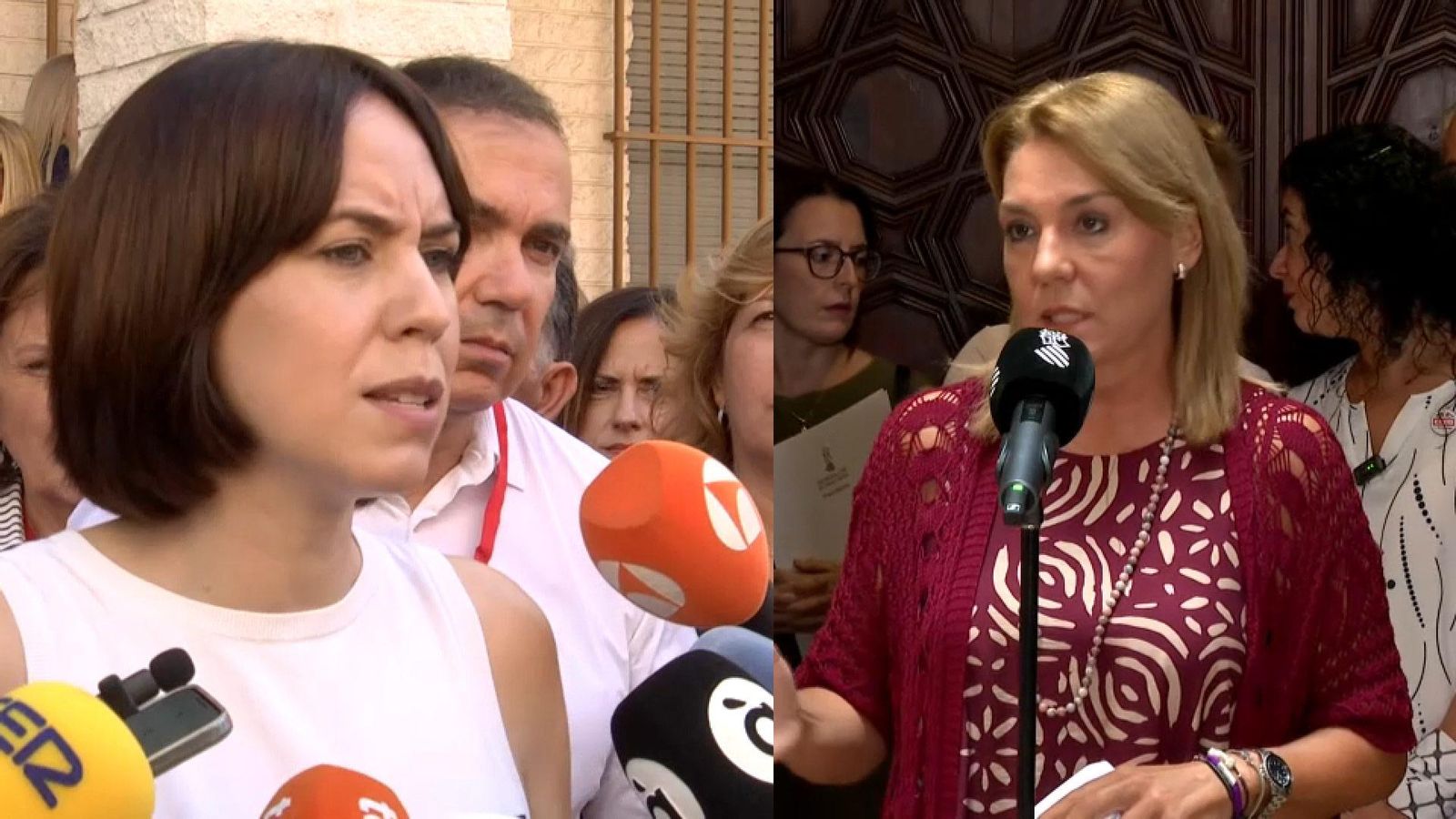 Diana Morant i Susana Camarero valoren les declaracions de Miguel Polo, president de la CHX