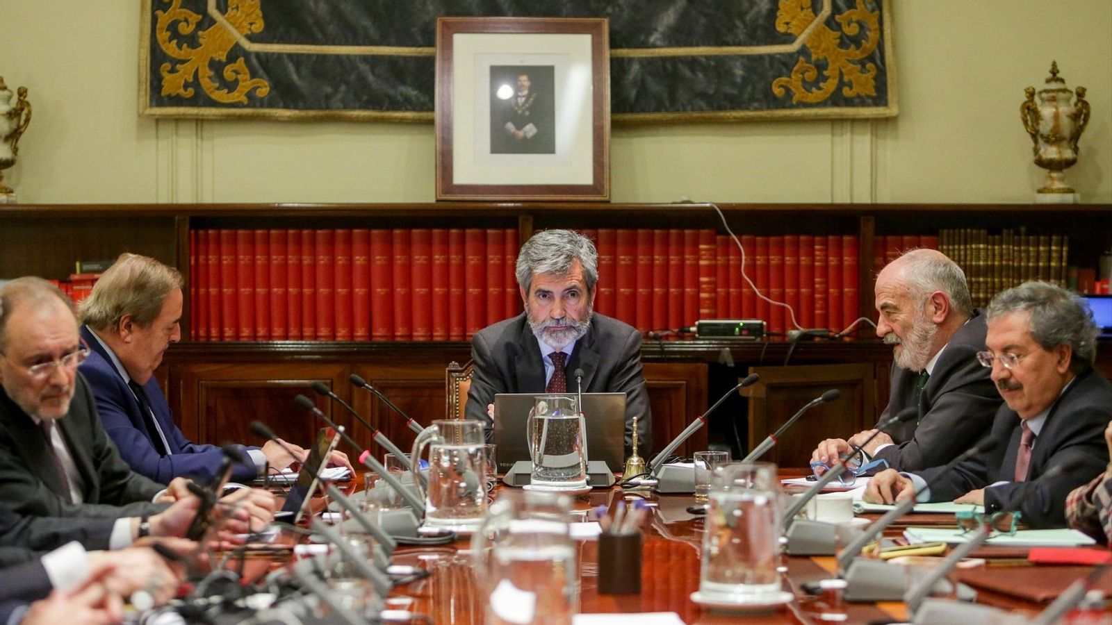 Imatge del ple del Consell General del Poder Judicial del 2020