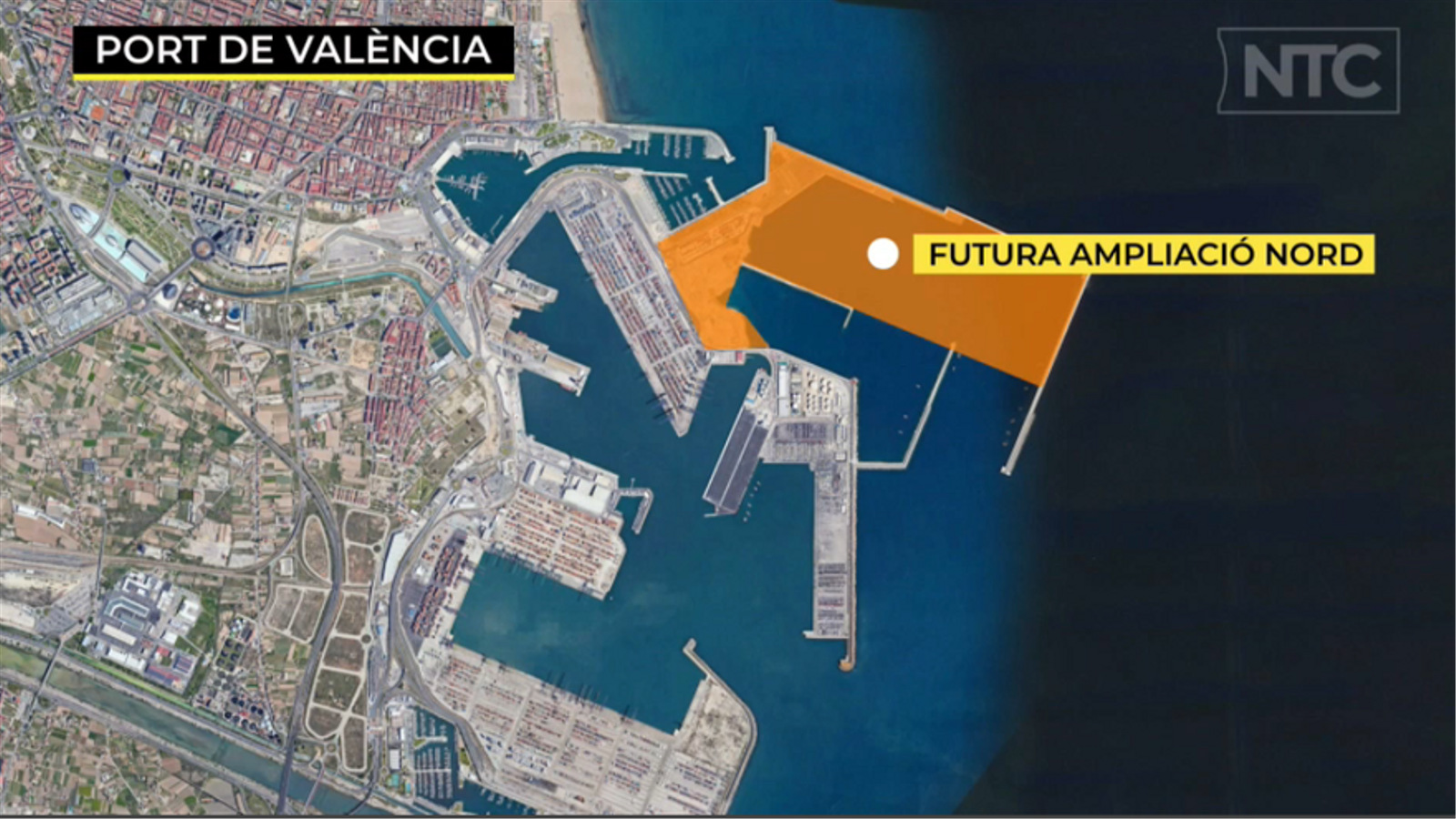 Futura ampliació nord del Port de València