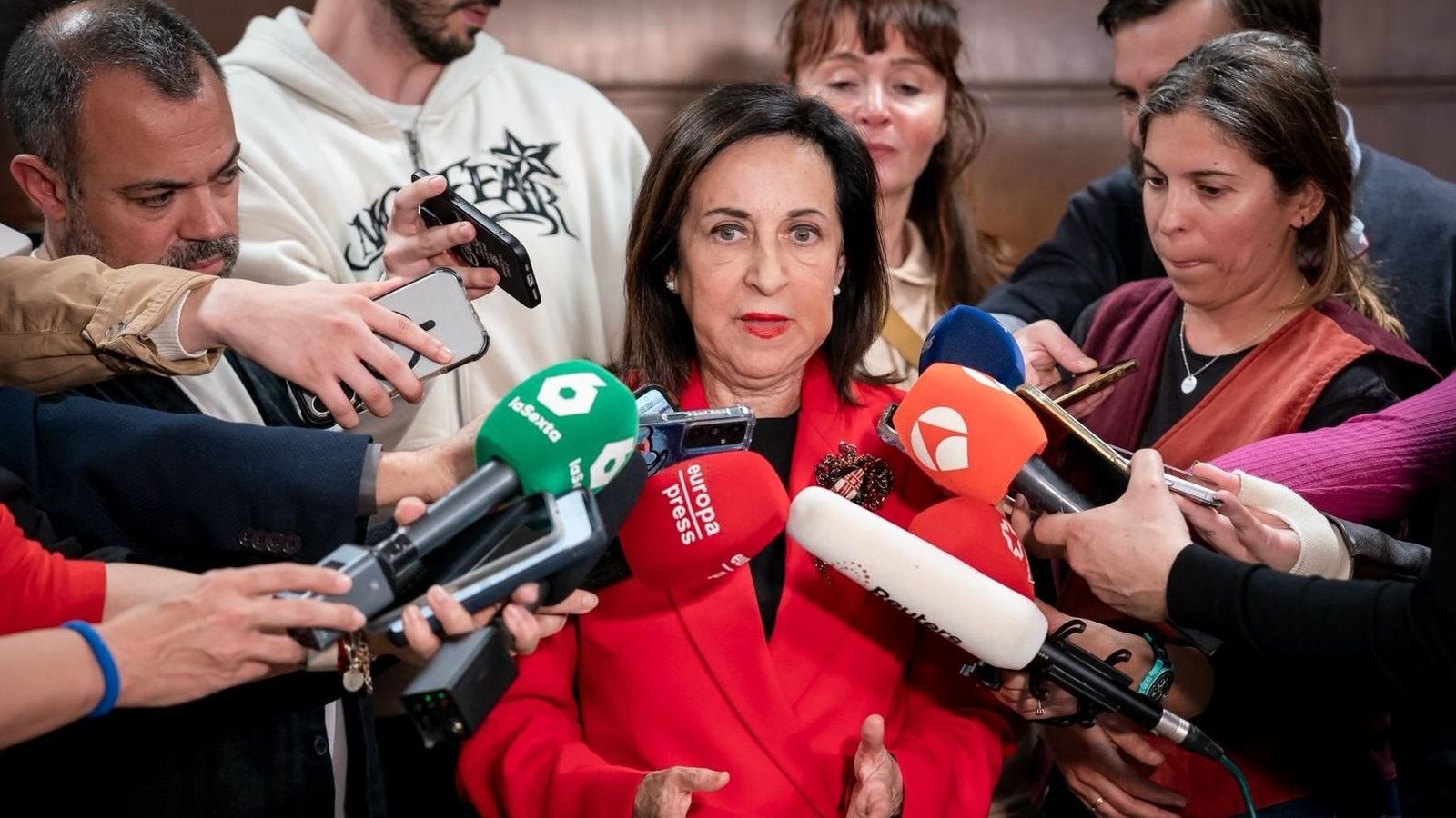 La ministra Robles, este dijous