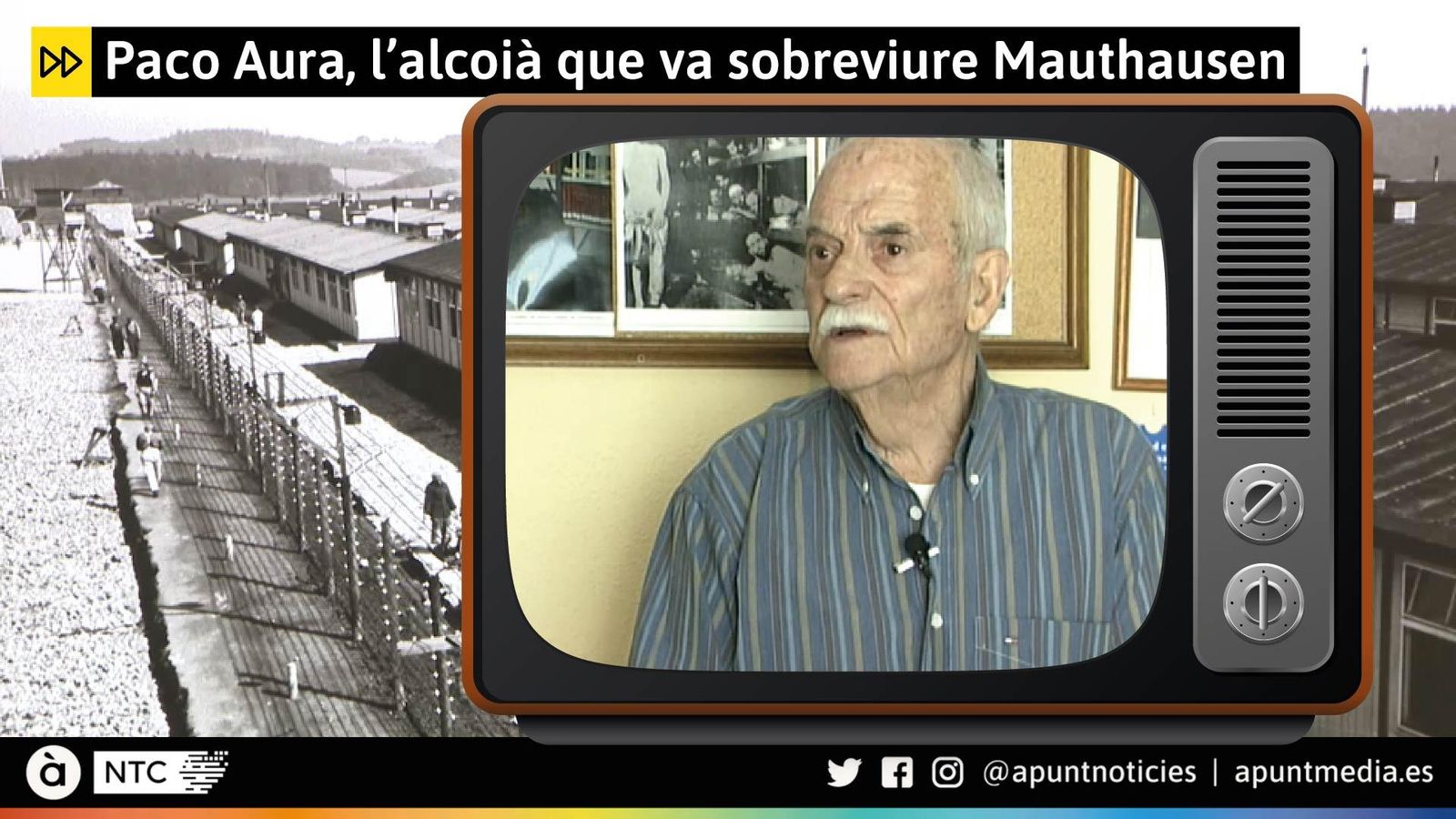 L’ajuntament d'Alcoi atorga la medalla d'honor de la ciutat a Paco Aura, supervivent de l'holocaust nazi
