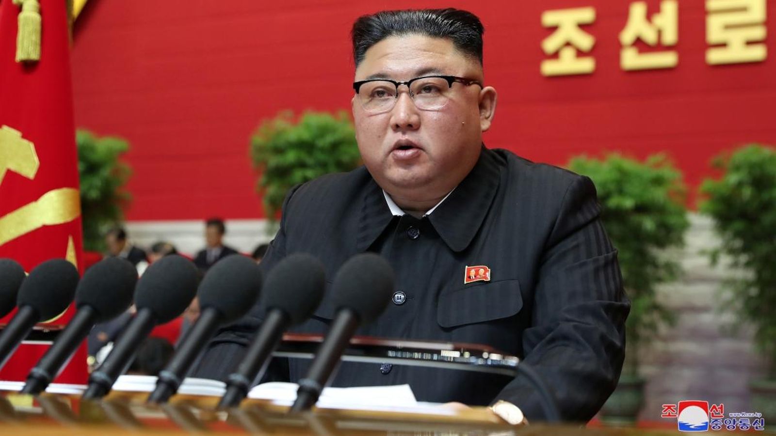 Kim Jong-un, durant la inauguració del Partit dels Treballadors de Corea del Nord
