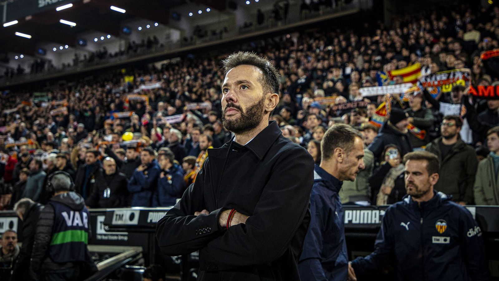 El tècnic del València CF, Carlos Corberán