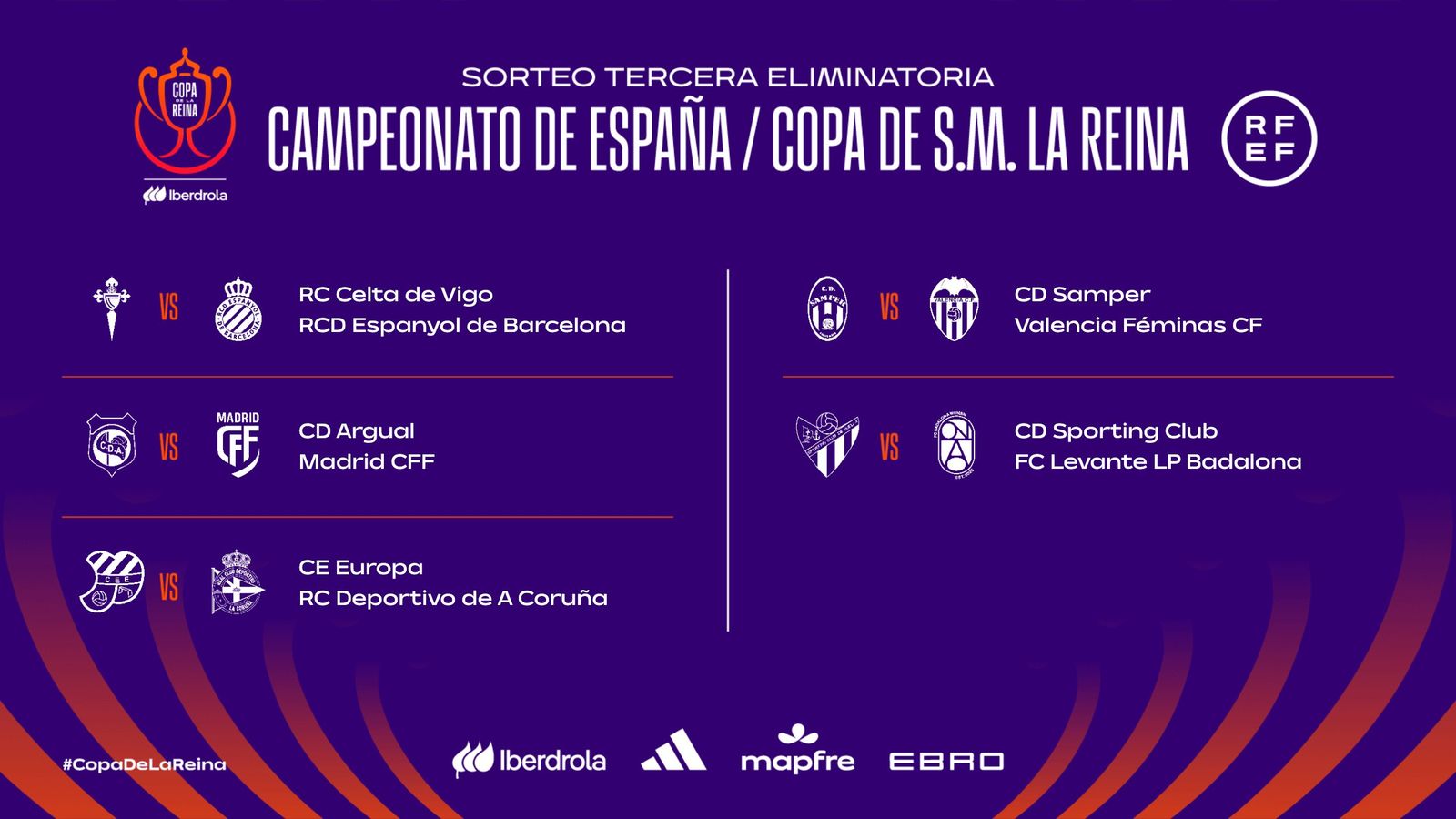 Els altres enfrontaments de la tercera eliminatòria